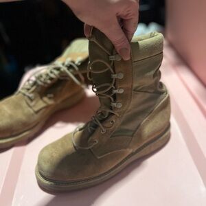Tan Military Boots